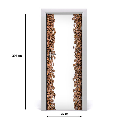 Dørklistermærke Kaffebønner