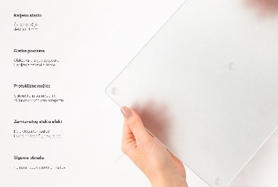 Skærebræt glas Rund halvtransparent