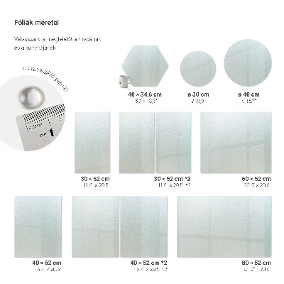 Skærebræt glas Rund halvtransparent