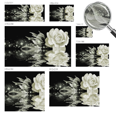 Non-woven fototapet Lysende rose
