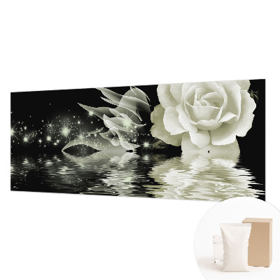 Non-woven fototapet med motiv af en lysende rose