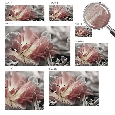 Fotostat med pastelblomstermotiv