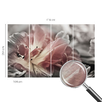 Fotostat med pastelblomstermotiv