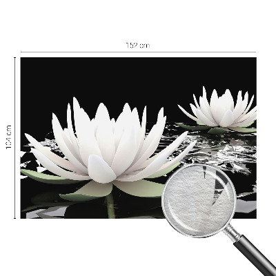 Fototapet soveværelse Vandblomster