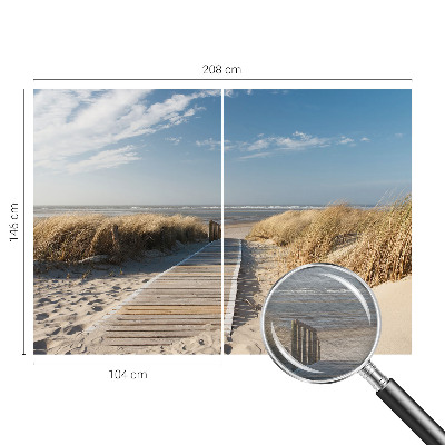 Fotovæg stue Havstien