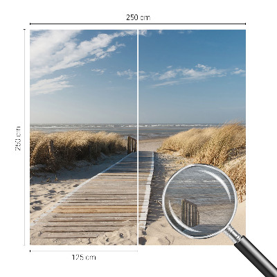 Fotovæg stue Havstien