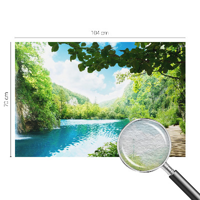 Fotovæg soveværelse Naturlig oase