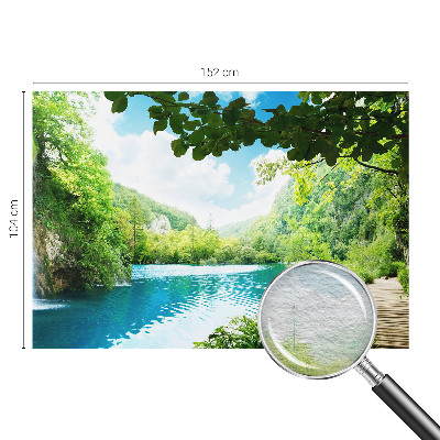 Fotovæg soveværelse Naturlig oase