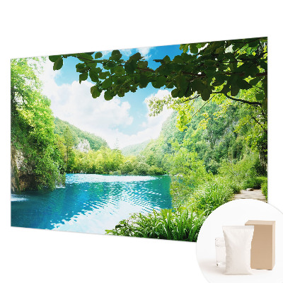 Fotovæg soveværelse Naturlig oase