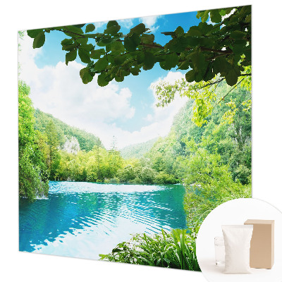 Fotovæg soveværelse Naturlig oase