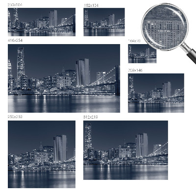 Stor fototapet Natby