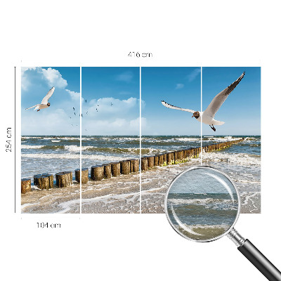 Foto tapet Kystlandskab