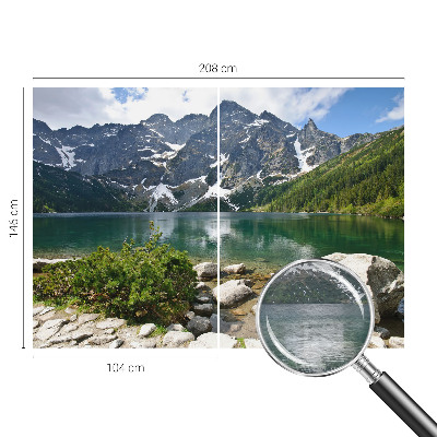 Non-woven fototapet med motiv af en bjergsø