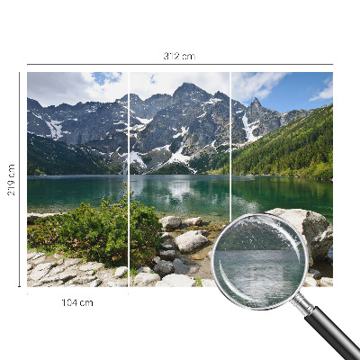 Non-woven fototapet med motiv af en bjergsø