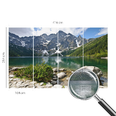 Non-woven fototapet med motiv af en bjergsø