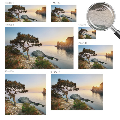 Fototapet stue med et fredeligt naturmotiv
