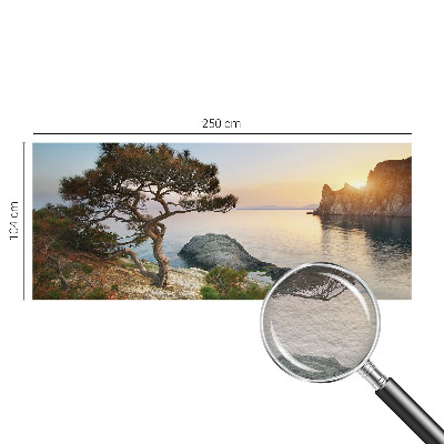 Fototapet stue med et fredeligt naturmotiv