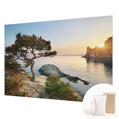 Fototapet stue med et fredeligt naturmotiv