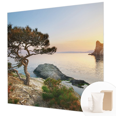 Fototapet stue med et fredeligt naturmotiv