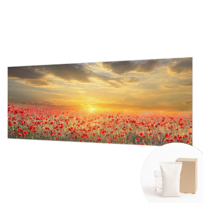 Fototapet soveværelse Valmuefelt