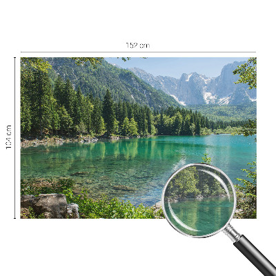 Fotovæg stue Grøn sø