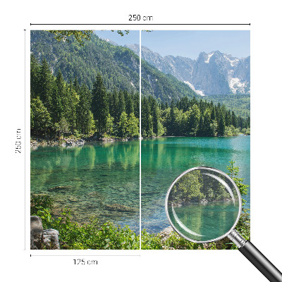 Fotovæg stue Grøn sø