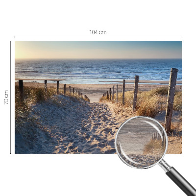 Fototapet efter mål Strandsti