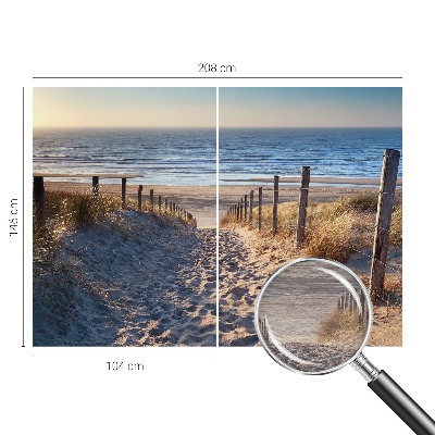 Fototapet efter mål Strandsti