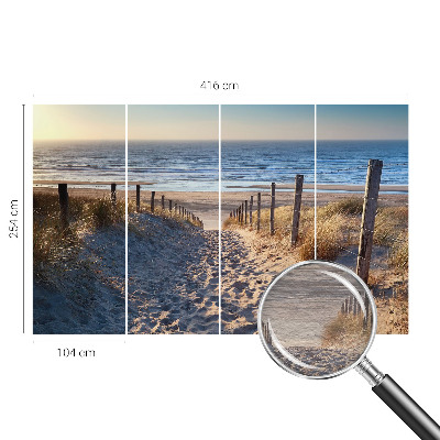 Fototapet efter mål Strandsti