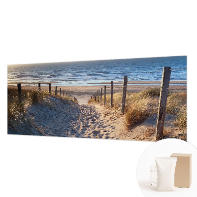 Fototapet efter mål med motiv af en strandsti