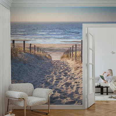 Fototapet efter mål Strandsti