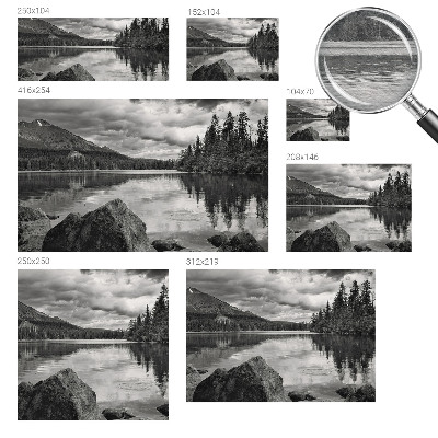 Høj kvalitet fototapet med bjergpanorama