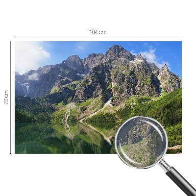 Fototapet med et malerisk bjerglandskab