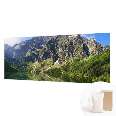 Fototapet med et malerisk bjerglandskab