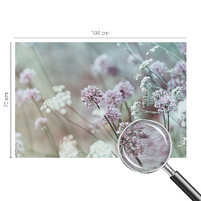 Fotovæg med motiv af vilde blomster