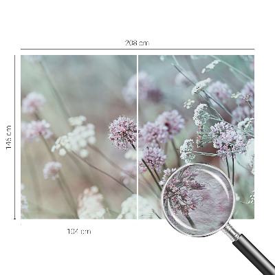 Fotovæg med motiv af vilde blomster