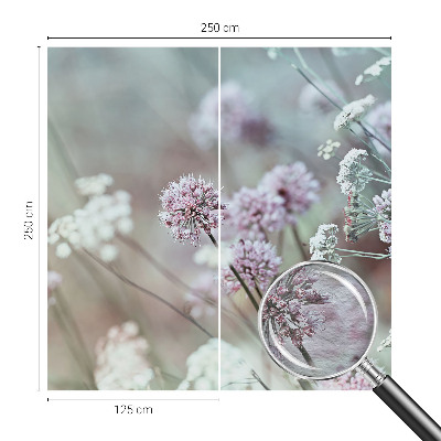 Fotovæg med motiv af vilde blomster