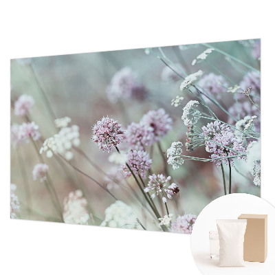 Fotovæg med motiv af vilde blomster