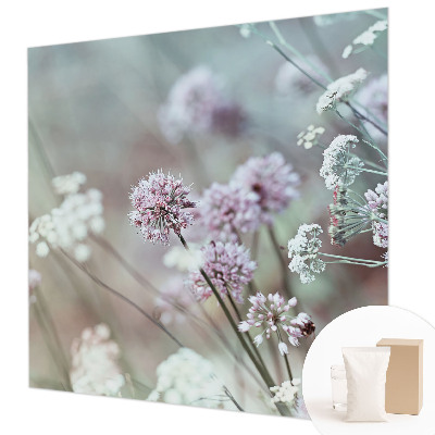 Fotovæg med motiv af vilde blomster
