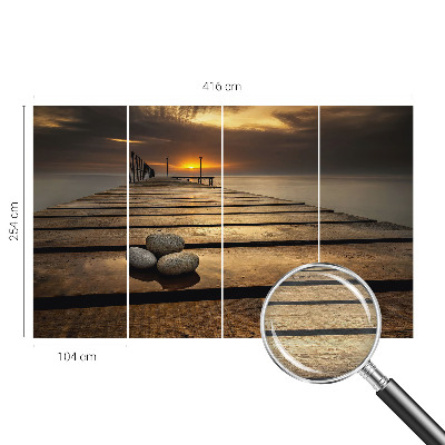 Væg tapet Solnedgang