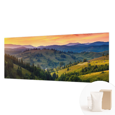 Fototapet stue Bjerglandskab