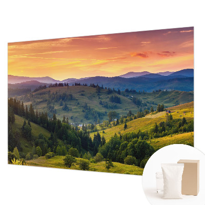 Fototapet stue Bjerglandskab