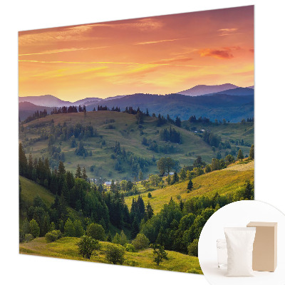 Fototapet stue Bjerglandskab