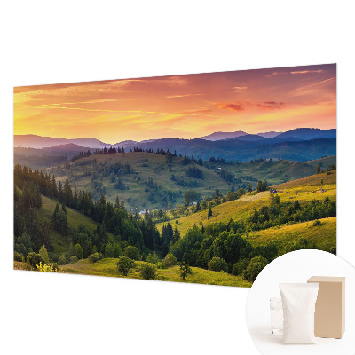 Fototapet stue Bjerglandskab