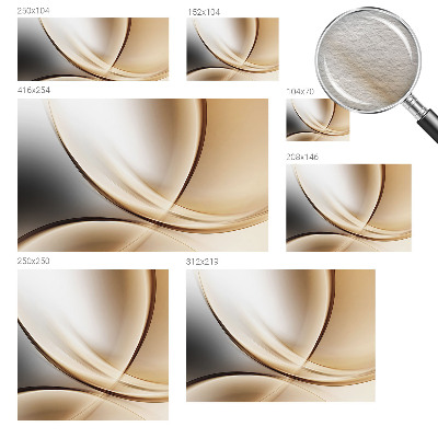 Fototapet soveværelse Afrundede linjer