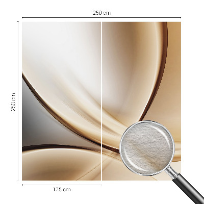 Fototapet soveværelse Afrundede linjer