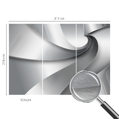 Fotovæg soveværelse Geometriske spiraler