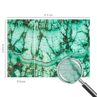 Modern fototapet Grønne mønstre