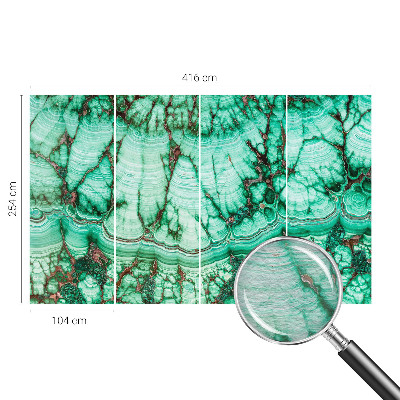 Modern fototapet Grønne mønstre