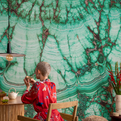 Modern fototapet Grønne mønstre